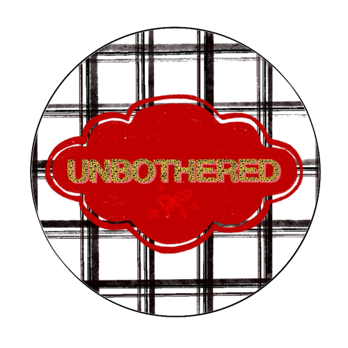 Unbothered - Circle Sticker by Yaz Raja