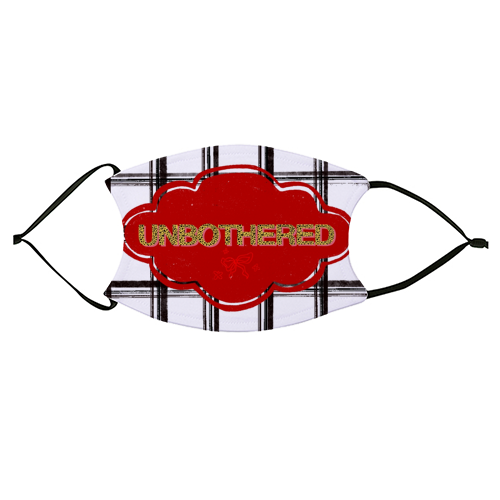 Unbothered - face cover mask by Yaz Raja