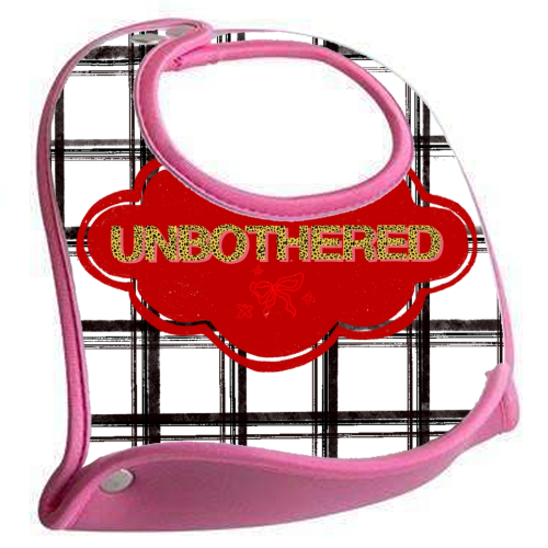 Unbothered - feeding bib by Yaz Raja