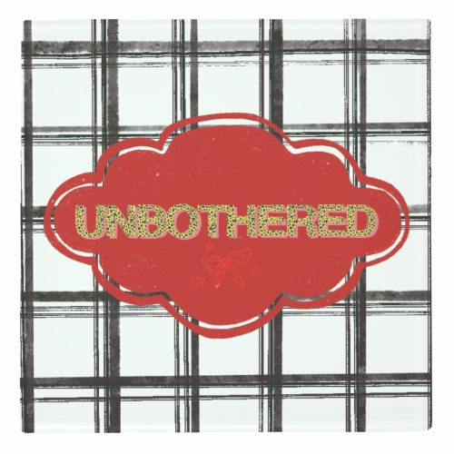 Unbothered - personalised beer coaster by Yaz Raja