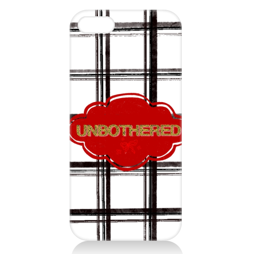Unbothered - unique phone case by Yaz Raja