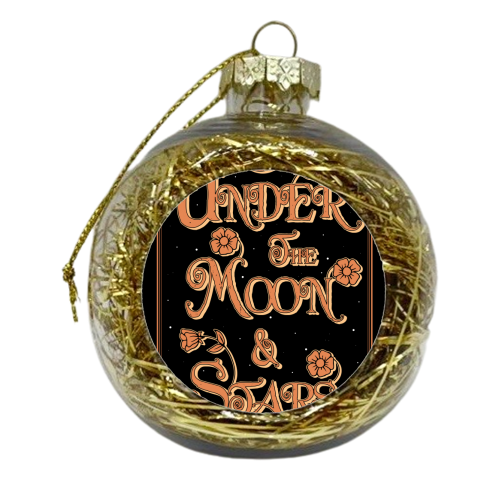 Under The Moon & Stars - xmas bauble by InspiredImages