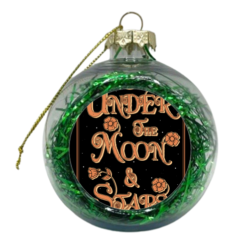 Under The Moon & Stars - xmas bauble by InspiredImages