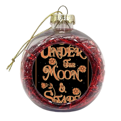 Under The Moon & Stars - xmas bauble by InspiredImages