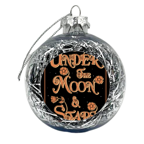 Under The Moon & Stars - xmas bauble by InspiredImages