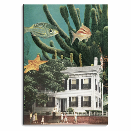 Underwater house - personalised A4, A5, A6 notebook by Maya Land