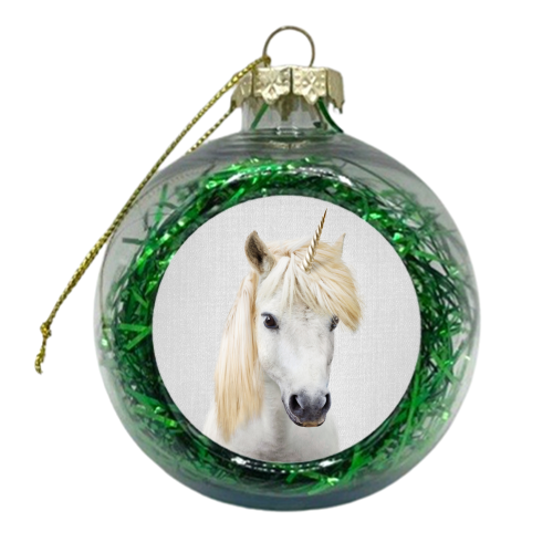 Unicorn - xmas bauble by Gal Design