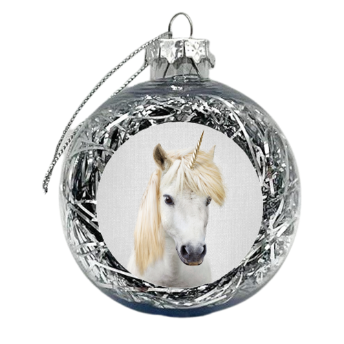 Unicorn - xmas bauble by Gal Design