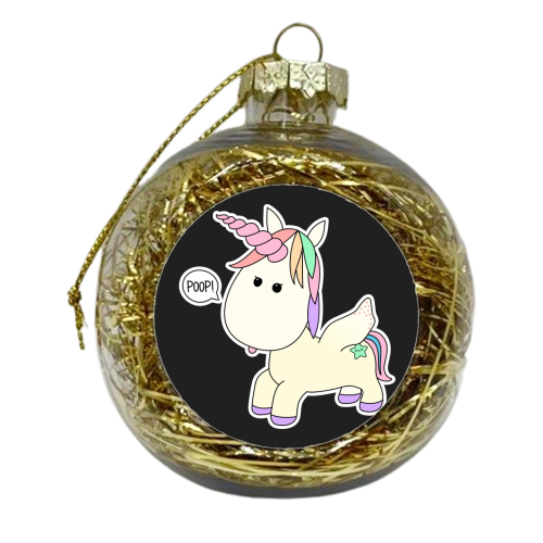 Unicorn - xmas bauble by Stephanie Komen