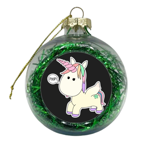 Unicorn - xmas bauble by Stephanie Komen