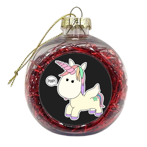 Unicorn - xmas bauble by Stephanie Komen