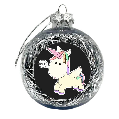 Unicorn - xmas bauble by Stephanie Komen