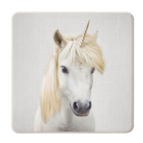 Unicorn - personalised beer coaster by Gal Design