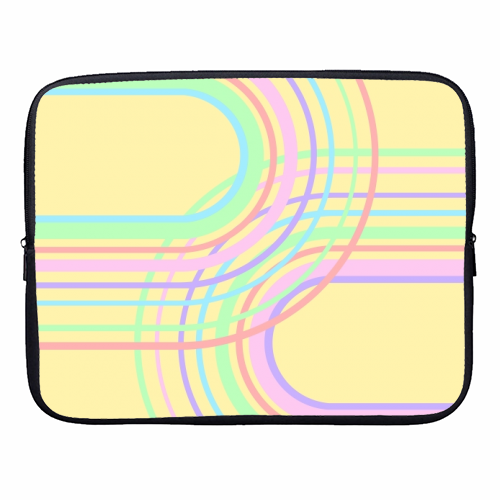 Unicorn Rainbow Arch Minimal Abstract #1 #decor #art - designer laptop sleeve by Anita Bella Jantz
