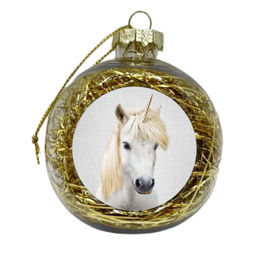 Unicorn - xmas bauble by Gal Design