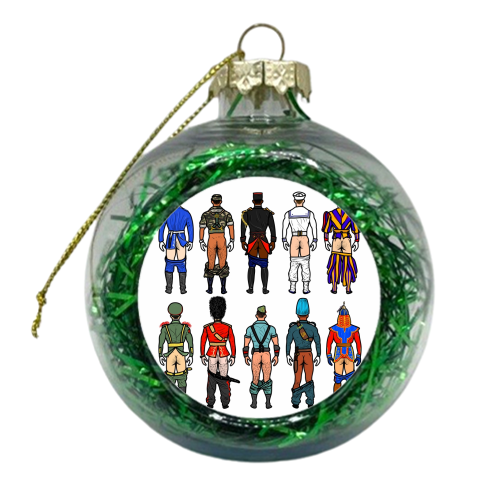 Uniform Butts - xmas bauble by Notsniw Art
