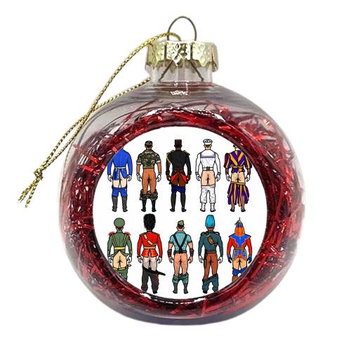 Uniform Butts - xmas bauble by Notsniw Art