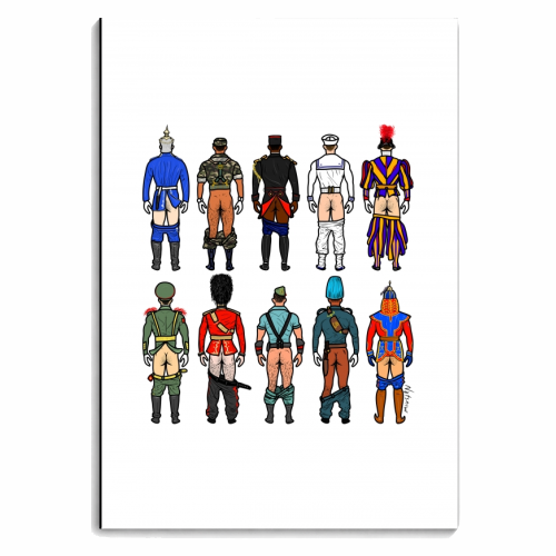 Uniform Butts - personalised A4, A5, A6 notebook by Notsniw Art