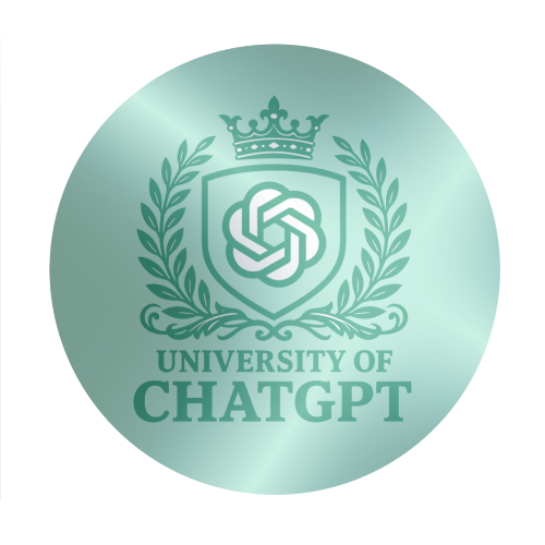 University of Chat GPT - Circle Sticker by AP