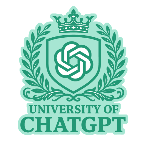 University of Chat GPT - Die Cut Sticker by AP