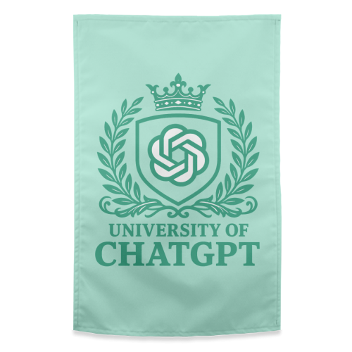 University of Chat GPT - funny tea towel by AP