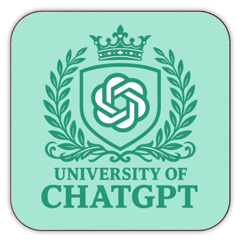 University of Chat GPT - personalised beer coaster by AP