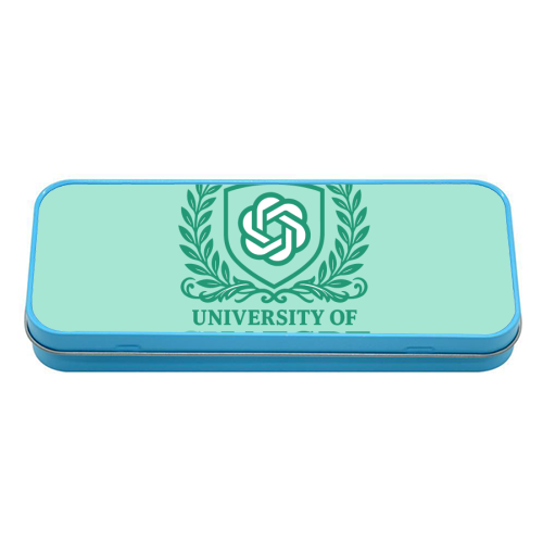 University of Chat GPT - tin pencil case by AP