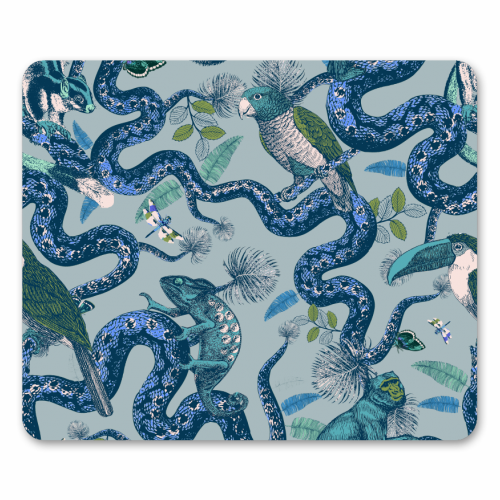 Up In The Trees - Snakes & Birds - funny mouse mat by Wallace Elizabeth