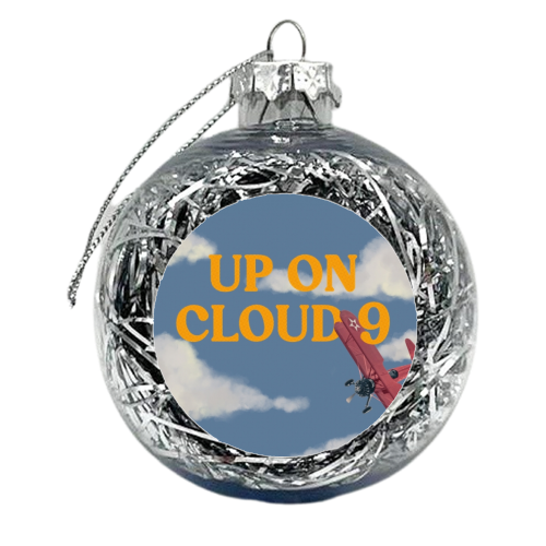 Up On Cloud 9 - xmas bauble by charlotte blunden