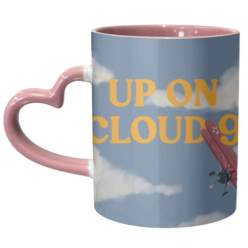 Up On Cloud 9 - unique mug by charlotte blunden