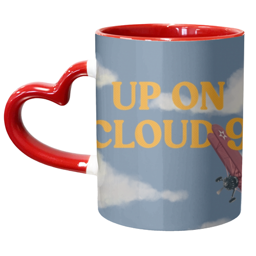 Up On Cloud 9 - unique mug by charlotte blunden
