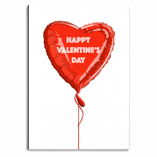 Valentine's Day Heart Balloon - personalised A4, A5, A6 notebook by Adam Regester