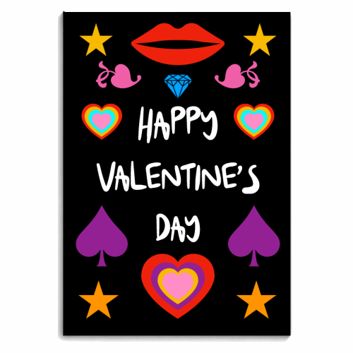Valentine's Symbols - personalised A4, A5, A6 notebook by Adam Regester