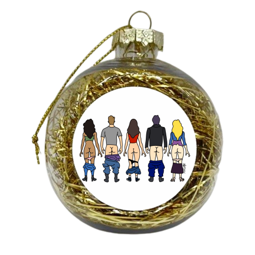 Vampire Diaries Butts - xmas bauble by Notsniw Art