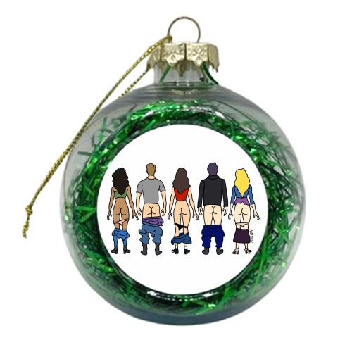 Vampire Diaries Butts - xmas bauble by Notsniw Art