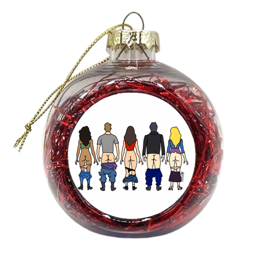 Vampire Diaries Butts - xmas bauble by Notsniw Art