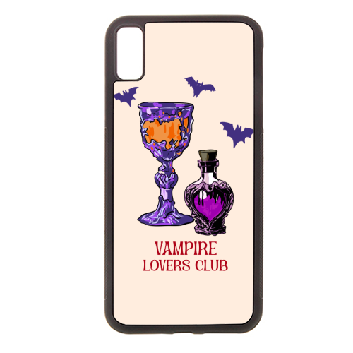 Vampire Lovers Club Gothic Halloween Illustration - stylish phone case by EZbie