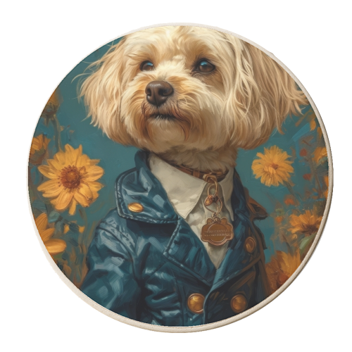 Van Dog - personalised beer coaster by DejaReve