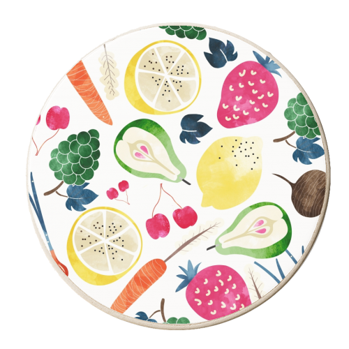 Veggie Heaven - personalised beer coaster by Uma Prabhakar Gokhale