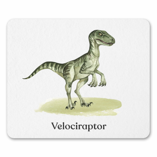 Velociraptor - mouse mat by Gal Design