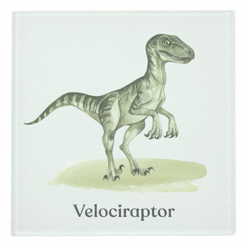 Velociraptor - personalised beer coaster by Gal Design