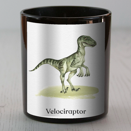 Velociraptor - scented candle by Gal Design
