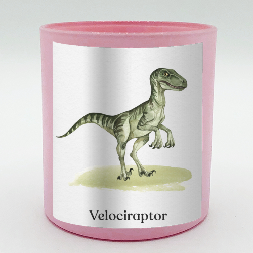 Velociraptor - scented candle by Gal Design