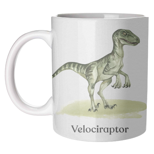 Velociraptor - unique mug by Gal Design