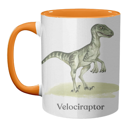 Velociraptor - unique mug by Gal Design