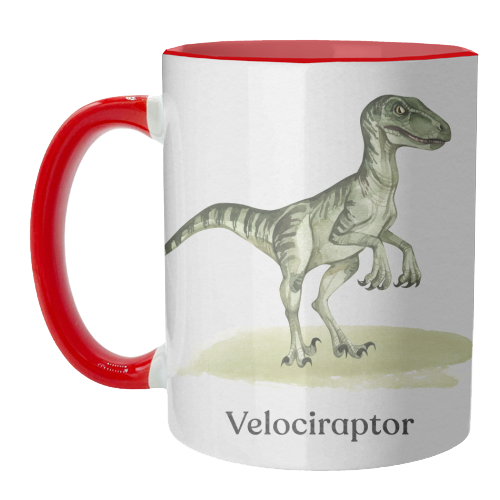 Velociraptor - unique mug by Gal Design