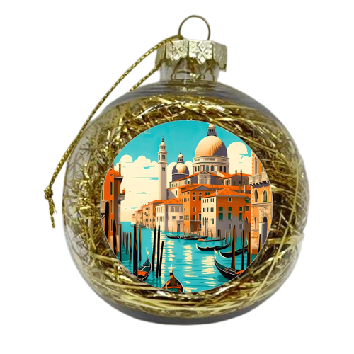 Venice City Summer - xmas bauble by Kun Pact