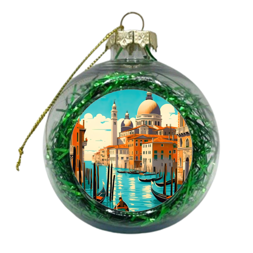 Venice City Summer - xmas bauble by Kun Pact