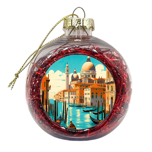 Venice City Summer - xmas bauble by Kun Pact