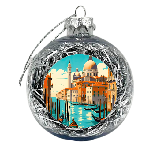 Venice City Summer - xmas bauble by Kun Pact